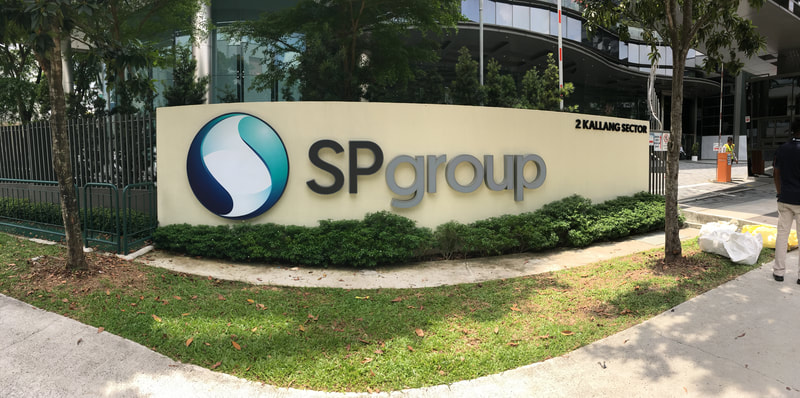 Signage for SP Group Singapore